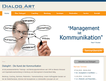 Tablet Screenshot of dialogart.de